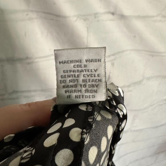 Dress Barn Black & White Polka Dot Knee-length Skirt, Size 10, Pre-owned - Picture 6 of 6